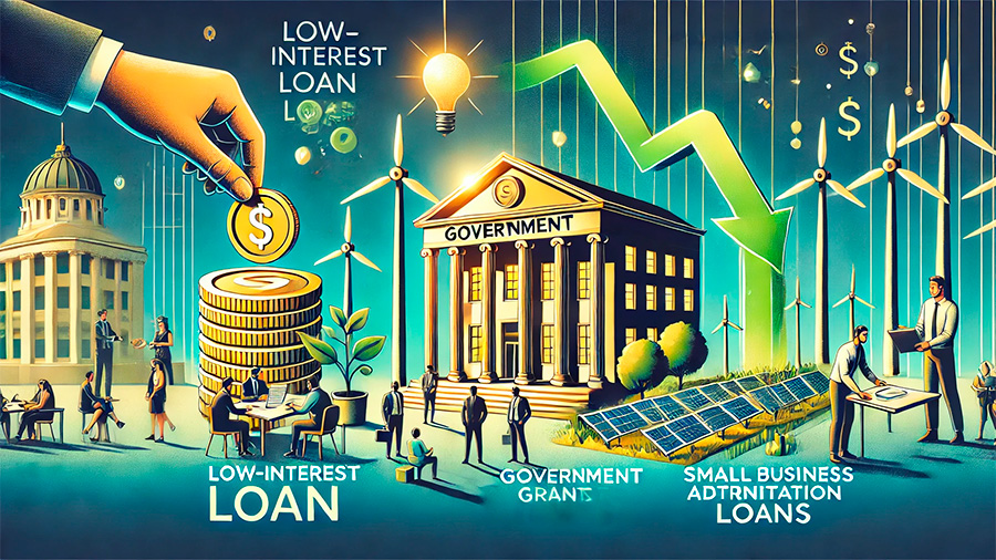 Government lending supports